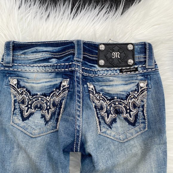 Miss Me Crop Embellished Jeans LT 130 - Picture 6 of 6